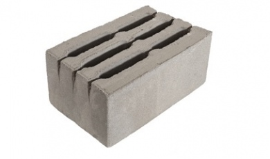 Шестипустотный бетонный блок